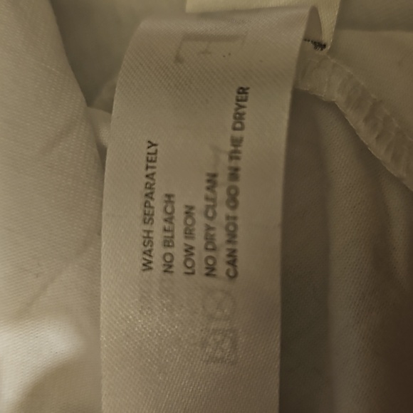 White Puff Sleeve Stretch Top SMF Studio Collection X-Large NWT $39 - Picture 5 of 8